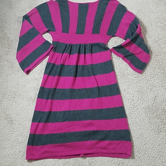 Express pink and gray striped sweater dress - Picture 8 of 8
